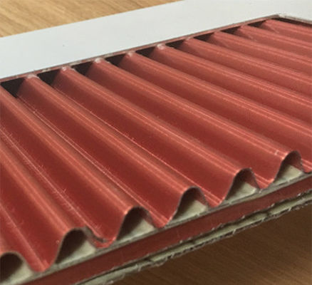 Płyty ścienne z aluminiowego falistego materiału kompozytowego